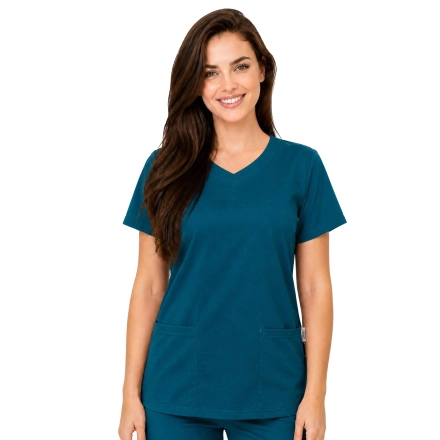 Bluza medyczna morska elastyczna bawełna roz. S – bluza medyczna – bluza lekarska robocza